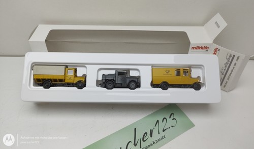Märklin H0 18989 / PMS 90-05 / Oldtimer Postfahrzeuge / 3 Fahrzeuge / OVP | Zustand: Gebraucht