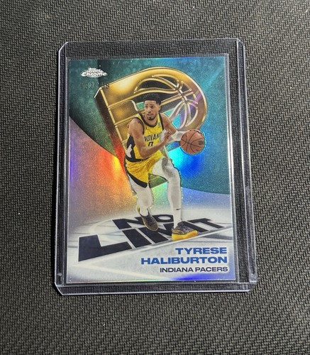 Tyrese Haliburton 2025-26 Topps Chrome Update No Limit Aqua /199 Indiana Pacers