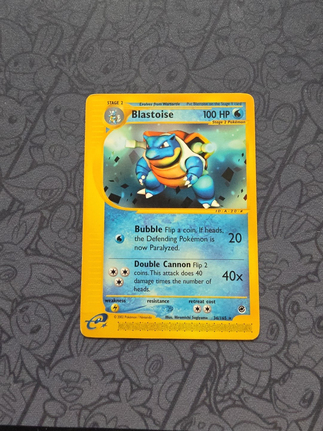 Pokemon: Blastoise #36/165 E-Card Series Expedition 2002 Non-holo RARE - MP