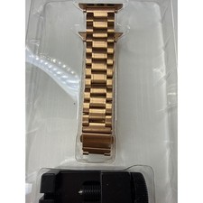 WITHit Gold Stainless Steel Link Band for Apple Watch 38/40/41mm Strap