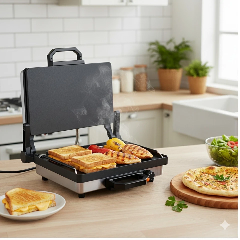 Roland Multigrill Lahmacun Sandwichmaker Toaster TEFLON - Bild 2 von 4