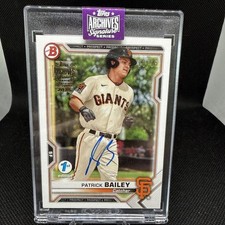 2025 Topps Signature Archives Bowman Chrome Patrick Bailey Auto /15 SF Giants