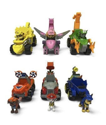 Paw Patrol Dino Rescue Full Set 6 Dino Fahrzeuge 6 Dino Figuren Konvolut