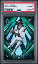 2024 PANINI PHOENIX #48 DEVONTA SMITH GREEN FADE 27/199 PSA GEM MT 10