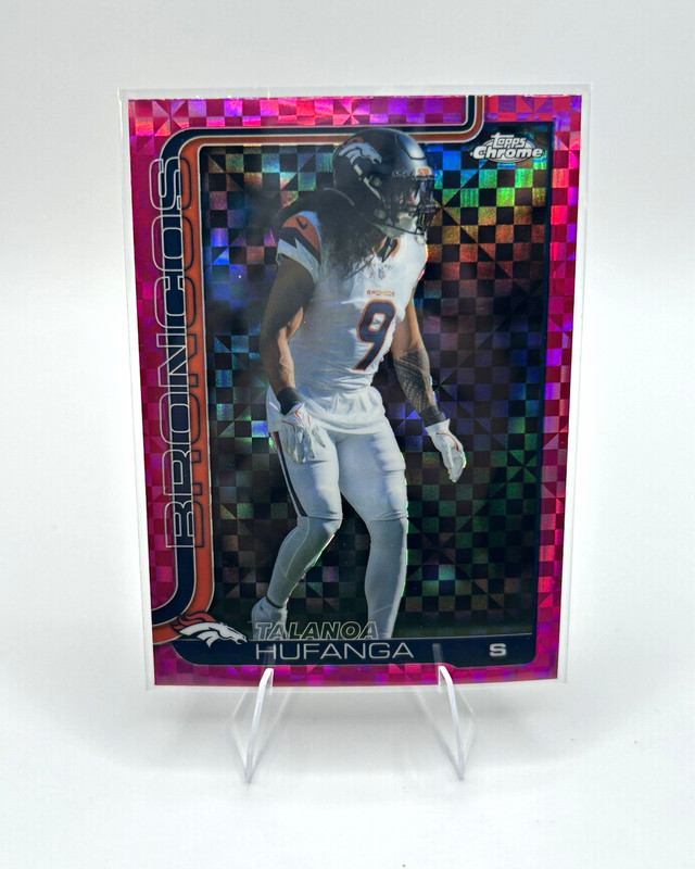Topps Chrome 2025 Talanoa Hufanga pink X-Fractor #94