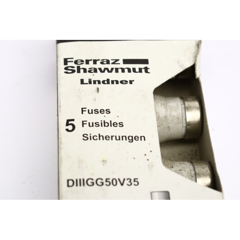 5Pcs Ferraz Shawmut Lindner Fuses DIIGG50V35 500V (B462)
