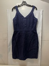 Old Navy Dark Blue Embroidered Mini Dress Women’s Size 12