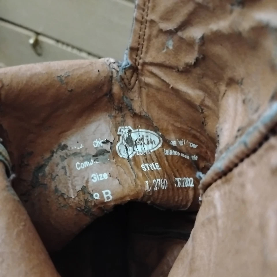 Justin Botas Vaqueras Occidentales de Cuero para Mujer Talla 9b Foto 2 de 4