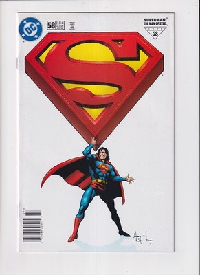 Superman The Man of Steel (1991) #  58 Newsstand (5.0-VGF) Brainiac, piece of...
