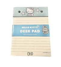 Sanrio 2024 Hello Kitty Light Blue Desk Pad With 150 Perforated Sheets
