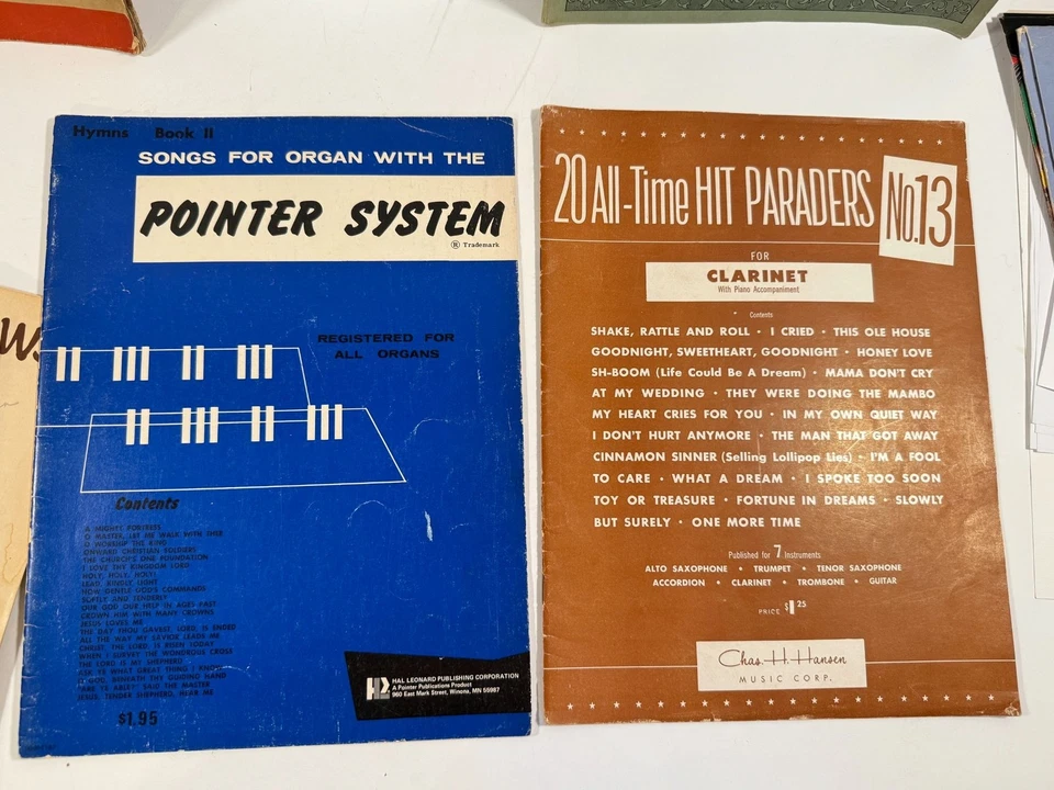 Vintage Piano Organ Clarinet Sheet Music Mixed Lot Beginners Class LOTS OF WEAR - Image 4 of 4