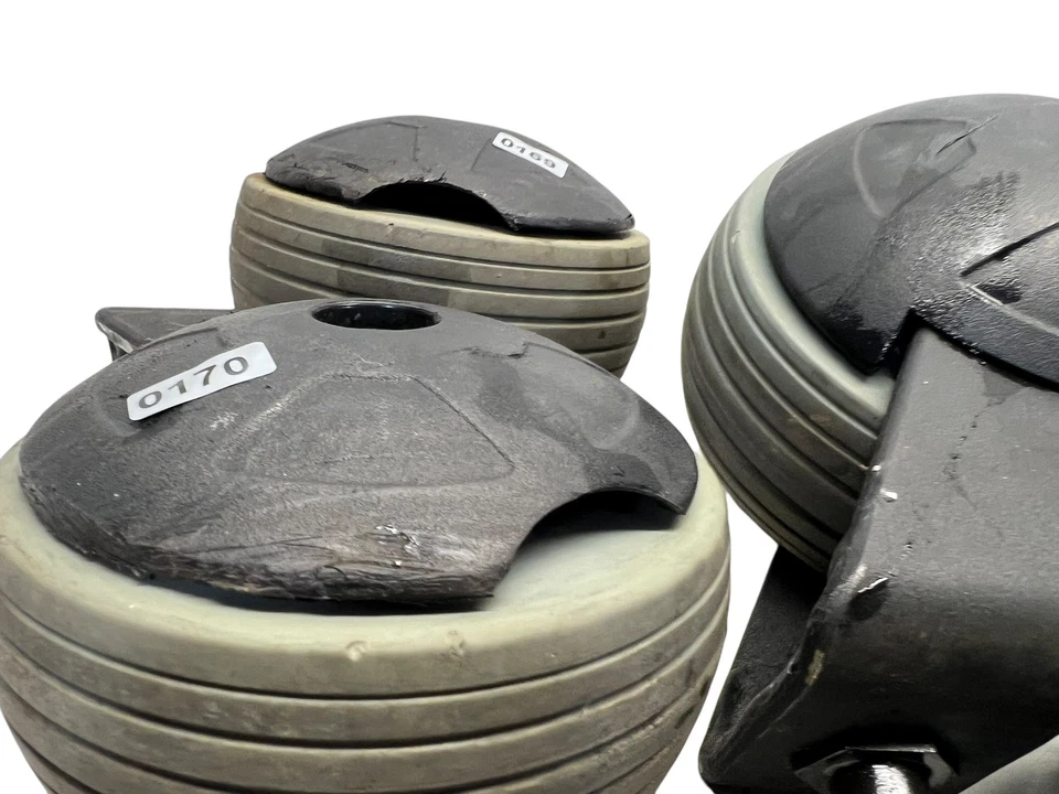 Quantum Jazzy 600 600 XL Front Rear Combo Caster Wheels 6" & 5” Tires Wheelchair - Image 4 of 4