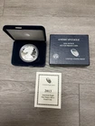 2013-W Proof $1 American Silver Eagle Box, OGP & COA