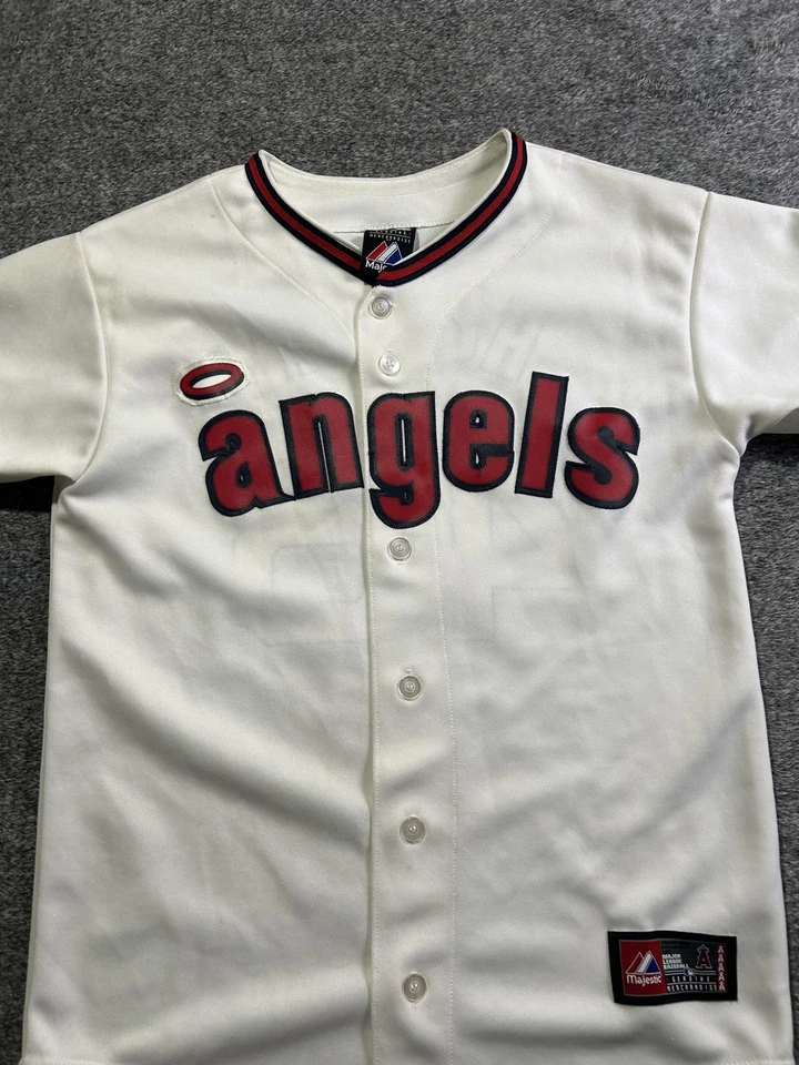 Футболка молодежная Los Angeles Angels большая белая красная бейсбольная Главной лиги бейсбола Torii Hunter 48 - Изображение 2 из 4