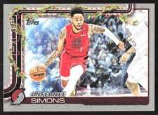 6917K 2025-26 Topps Holiday #H97 Anfernee Simons Glitter Holiday
