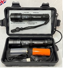High Powered Super Bright Flashlight Powerbank LED Rechargeable Torch UK SELLER
