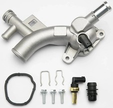 Engine Coolant Thermostat Housing Water Outlet Compatible with 2011-2016 Cruze,