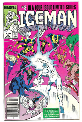 Marvel Comics ICEMAN #3 first printing Newsstand cover
