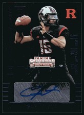 2015 Panini Contenders Draft Picks Gary Nova Auto Rutgers Scarlet Knights #185