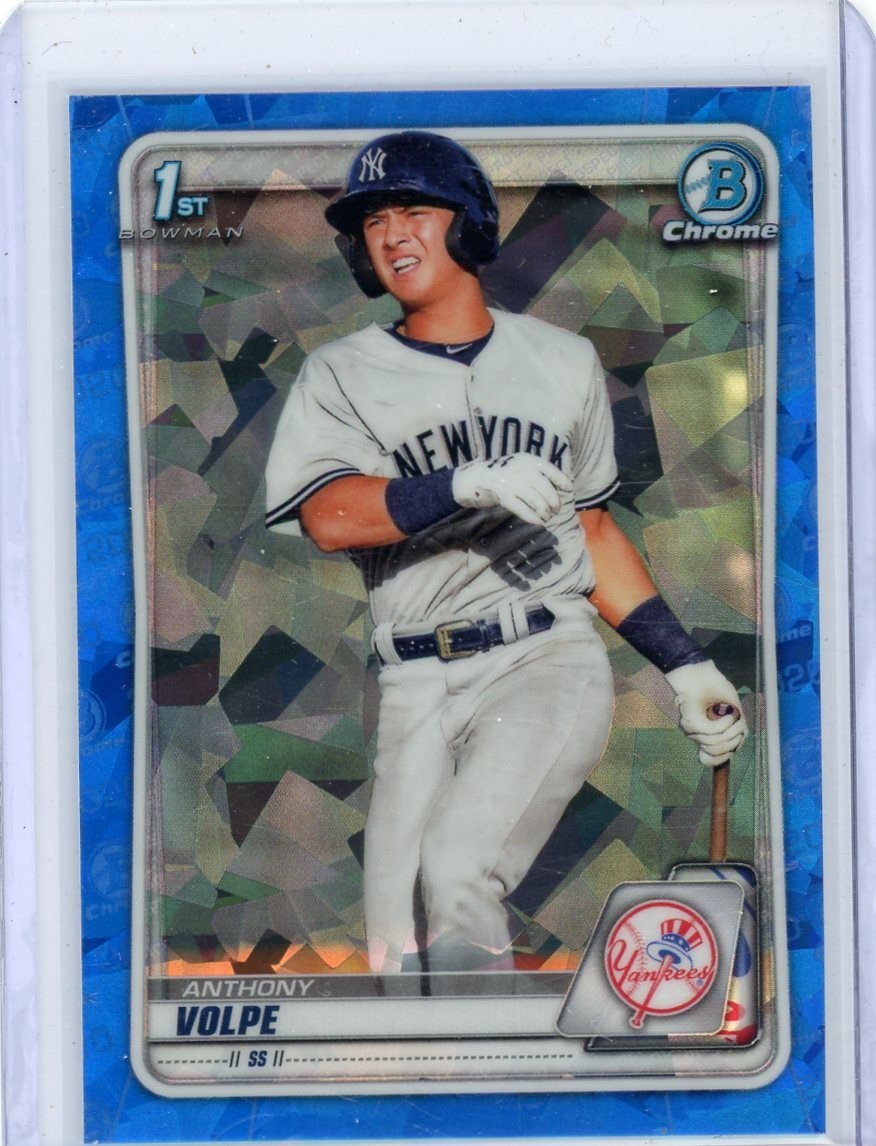 2020 Bowman Chrome Baseball Sapphire Edition Anthony Volpe #BCP-139 1st Yankees