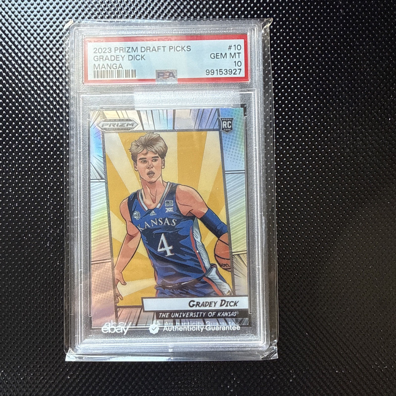 🔥2023 Prizm Draft Picks Gradey Dick Manga Prizm SSP RC #10 PSA 10🔥