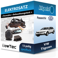 für VW Tiguan 05.2016-Jetzt Towtec E-Satz 13Polig Fahrzeugspezifisch NEU