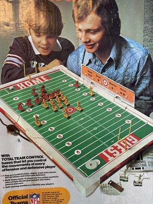 Vintage 70s NFL Tudor Electric Football Game Vibrating Field & Box ONLY  Untested | eBay
