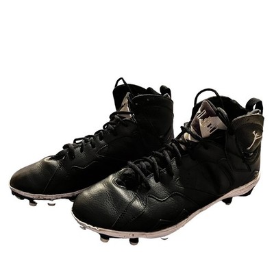 Air Jordan 7 Retro TD Football Cleats Mens 13 Black White 