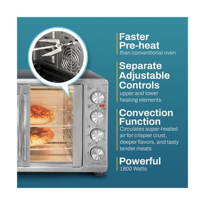 Elite Gourmet ETO4510M Double French Door Countertop Convection