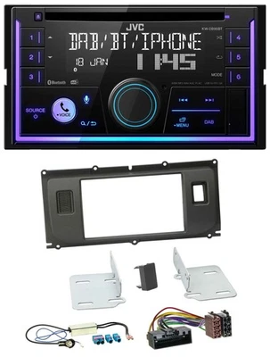 JVC MP3 USB 2DIN DAB Bluetooth CD Autoradio für Land Rover Evoque Blindstopfen a - Bild 1 von 4