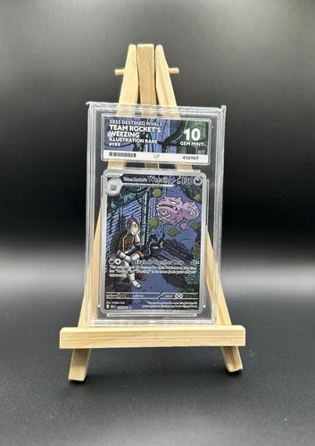 Pokémon TCG Team Rocket's Weezing 199/182 Destined Rivals IR Ace 10
