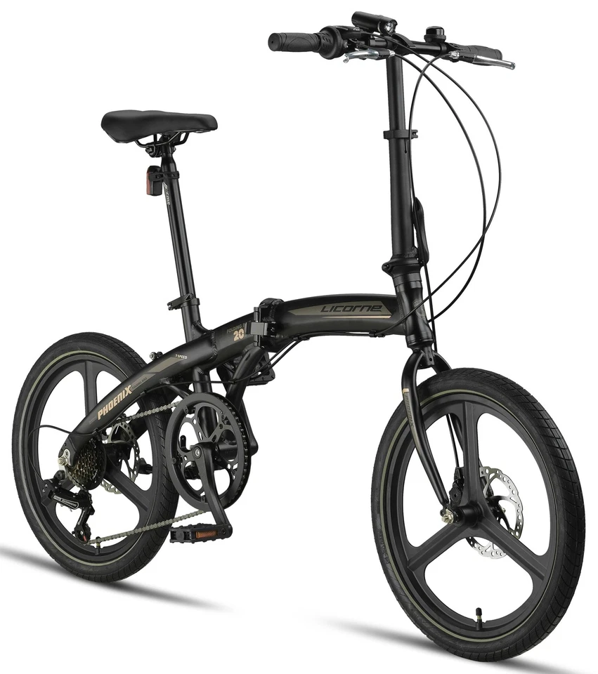 Licorne Bike Phoenix 2D Cross 20 Zoll Aluminium Faltrad Klapprad Scheibenbremse  - Bild 3 von 4