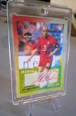 Topps Mario Basler 1. FC Kaiserslautern Auto Cardvention /150