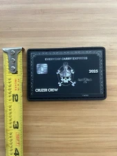 Myke Cruz EDC AMEX BLACK American Express Black Card PVC Patch