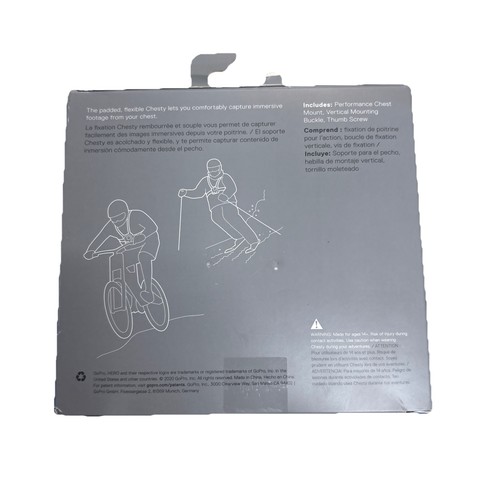 Black Adjustable Chest Mount for GoPro Cameras Lightweight Breathable Design - Picture 2 of 5