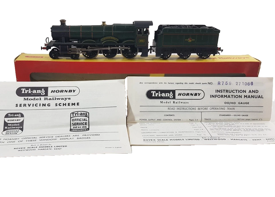 TRIANG HORNBY R759, OO, BR 4-6-0 HALL CLASS LOCO, EX BOX, NON RUNNER, FOR REPAIR - Image 3 of 4