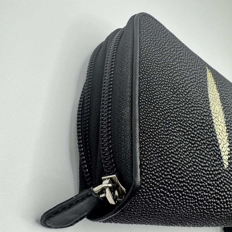 Nina Carole Designs Stingray Leather Wallet Purse Clutch Quiet Luxury - Image 4 of 4