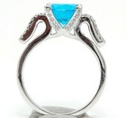 2CT Heat Treated Blue Topaz 925 Solid Sterling Silver Ring Sz 6 N3-4 — photo 2