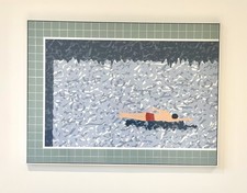 Bathing Pool Picture Wall Art Canvas Print 40cm X 65cm