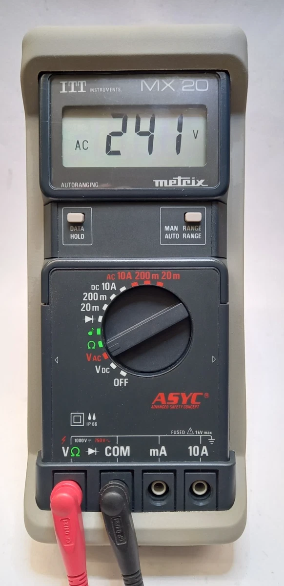 Contrôleur D'isolement Multimètre Metrix MX 407 – 1000V, Affichage LCD, Neuf