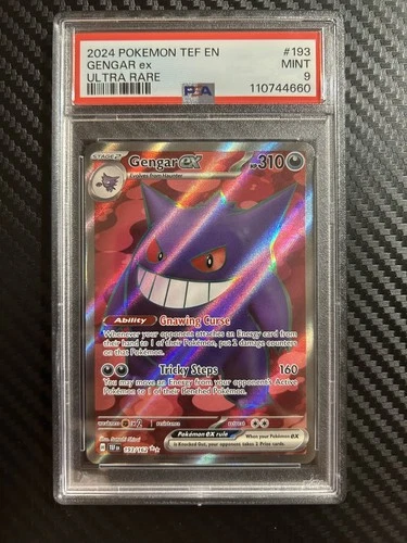 Gengar ex 193/162 Sv05: Temporal Forces Pokemon PSA 9