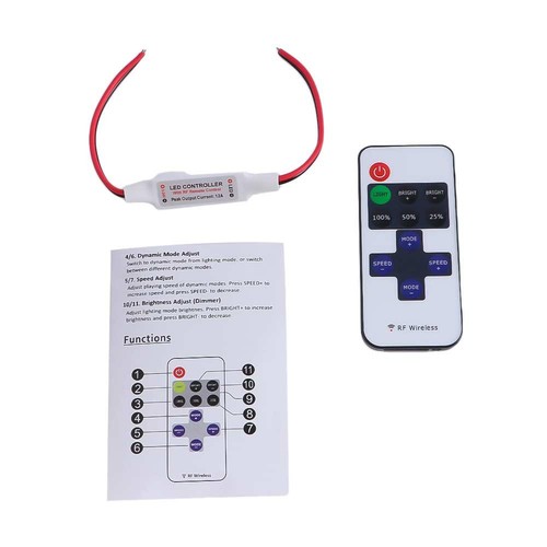 Mini Dimmer Controller Switch for LED Strip Light RF Wireless Remote Switch - Picture 7 of 11