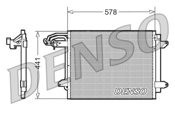 CONDENSER AIR CONDITIONING DCN32030 FOR VW GOLF/PLUS CADDY/III/MPV/Box TOURAN - Image 5