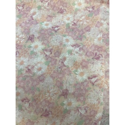 Marcus Bros Floral Fabric Cottagecore Grandmacore Pink Orange White Floral