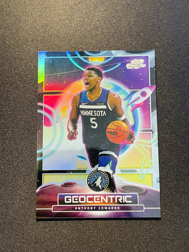 2025-26 Topps Cosmic Chrome Geocentric Anthony Edwards #GE-5 SSP #2 NQ16