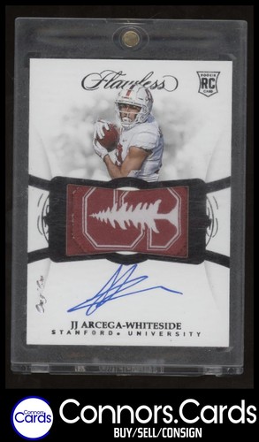 J.J. Arcega-Whiteside 2019 Flawless Collegiate #111 Rookie Patch Auto 1/1 Black - 第 1/2 張圖片
