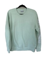 Columbia Womens Sweatshirt Crew Neck Mint Green Size Large Gorpcore Hiking