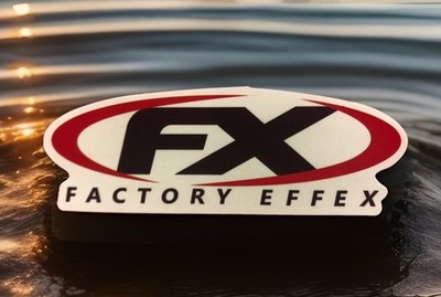 FX Factory Effex Racing sticker.  *Glossy* Size:  3.5 x1.25  Free Ship W/Trackin
