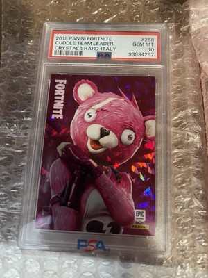 Panini Fortnite 2019 Cuddle Team Leader Crystal Shard-Italy #258 PSA 10 GEM MT