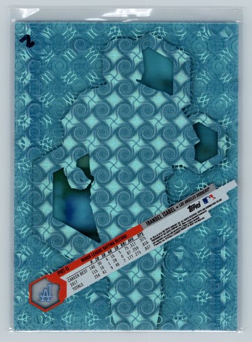 2018 Bowman High Tek Pattern Ocean Blue Tidal Ibandel Isabel /75 #PHT-II Dodgers - Picture 2 of 2